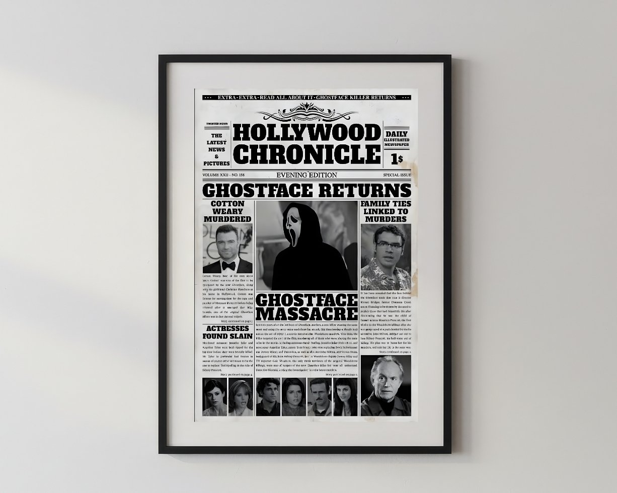 Designer x Newspaper Ghostface