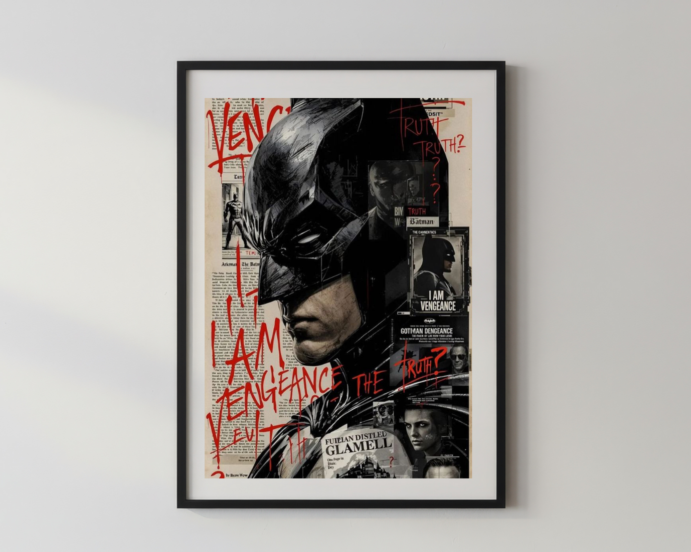 Designer x Batman newspaper