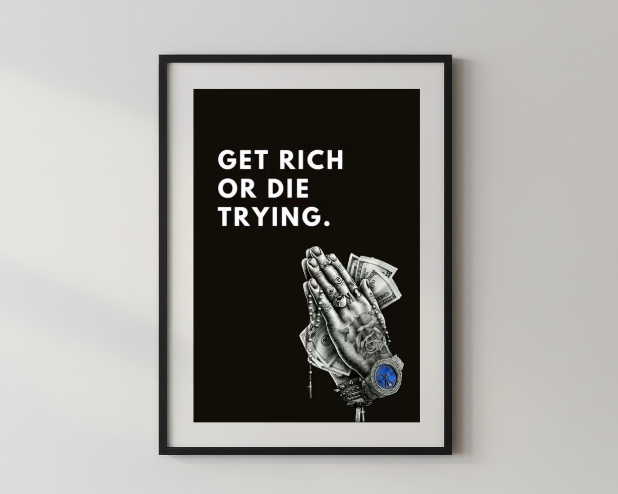 Designer x Get rich or die trying