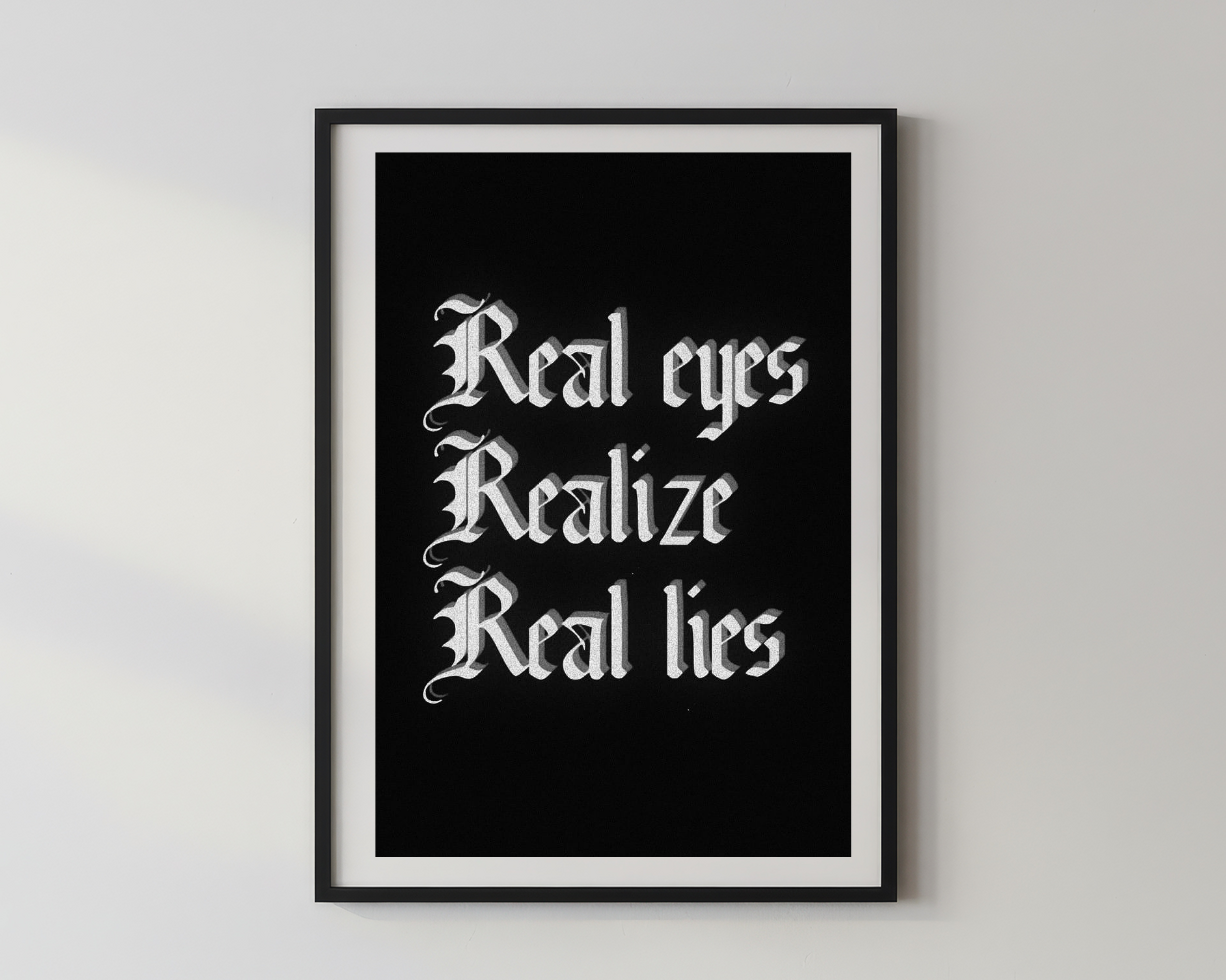 Designer x Real eyes Realize Real lies