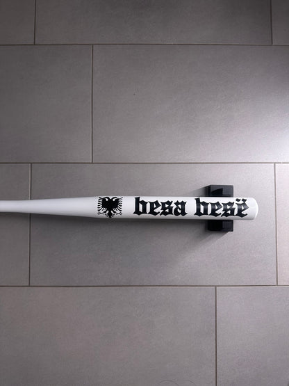 Baseballschläger Schriftzüge · besa besë (weiß,schwarz)